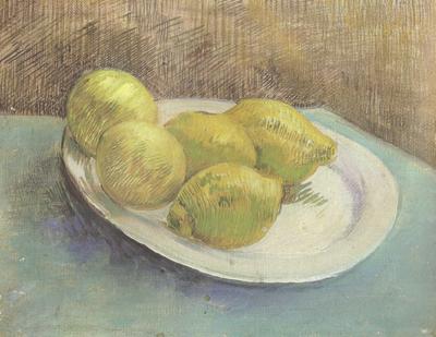 Vincent Van Gogh Still life with Lemons on a Plate (nn04) oil painting picture